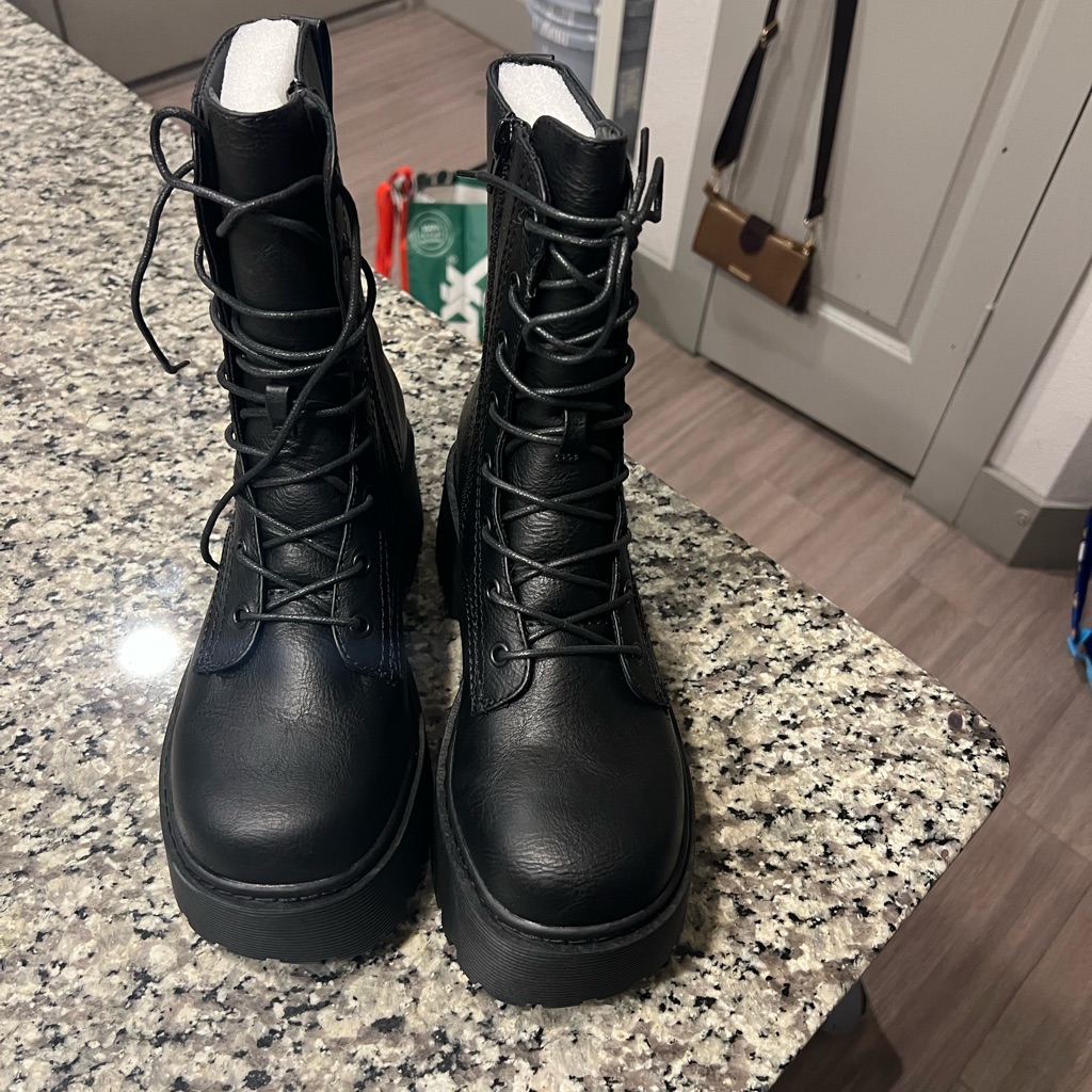 Dolls Kill Black Combat Boots